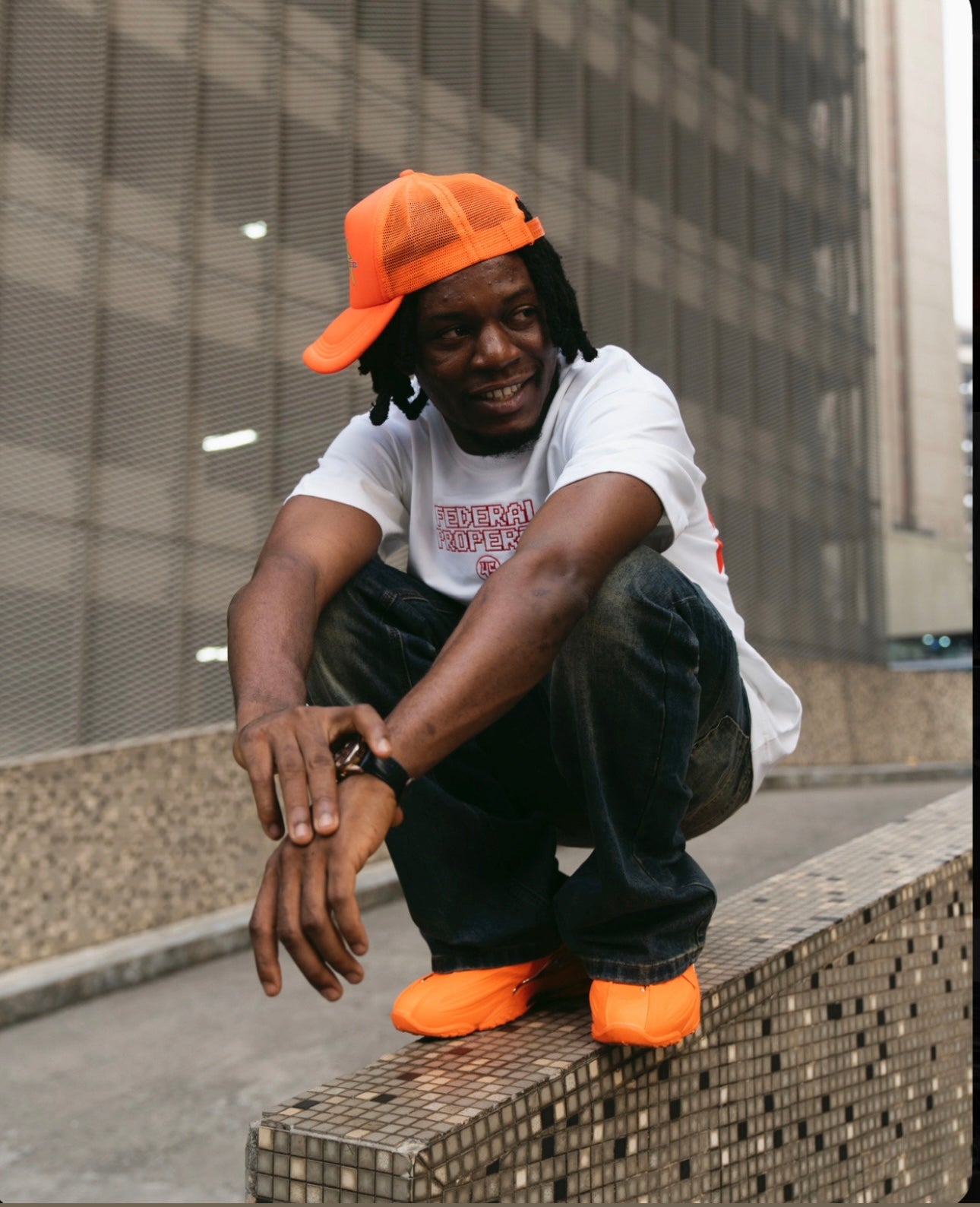 Maze pattern tee