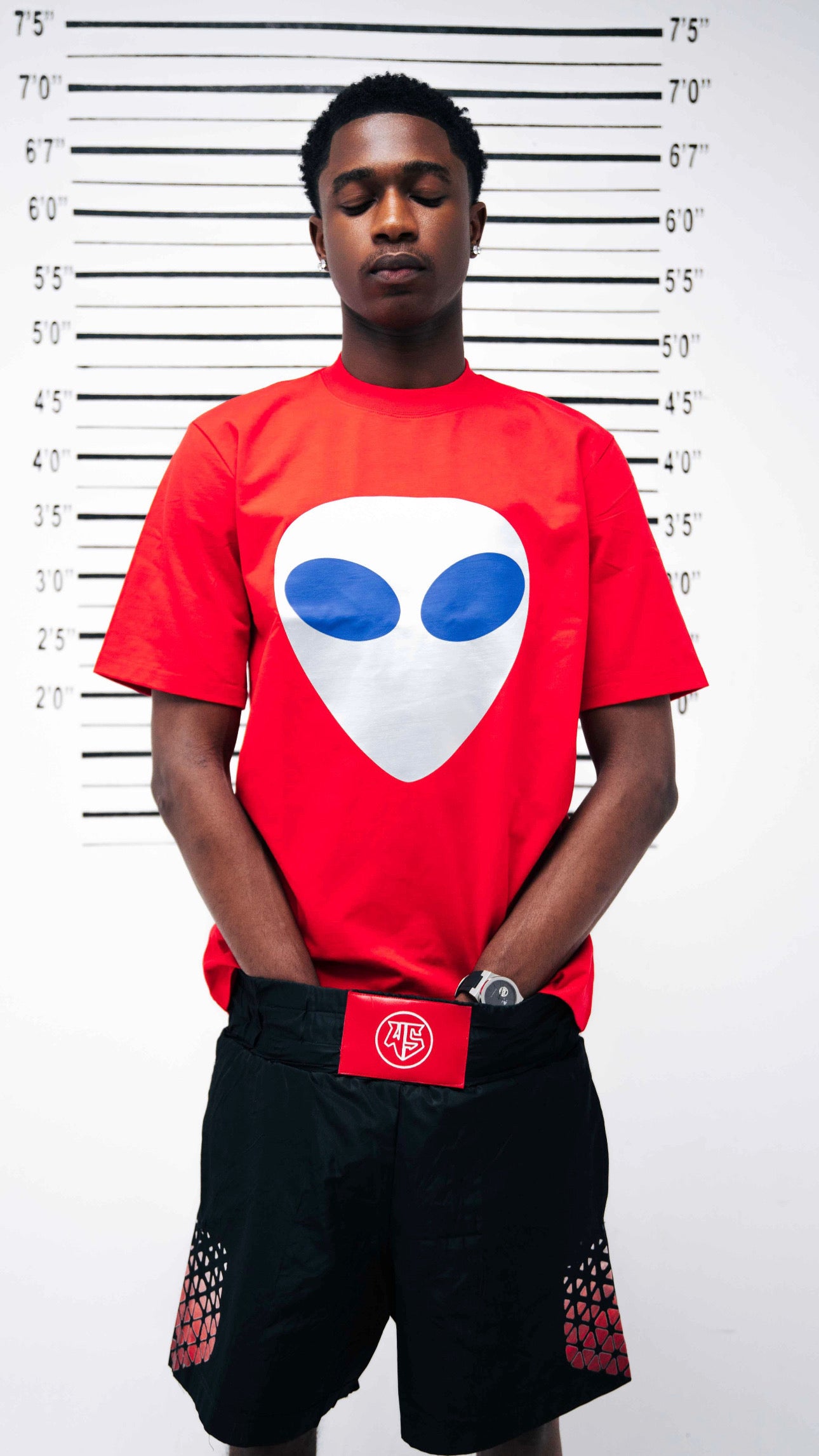Chrome-Faced Alien Graphic Tee